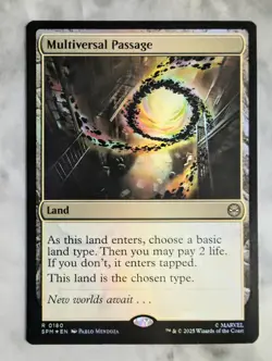 Multiversal Passage (FOIL) MTG Marvel SPM | 5 Color Mana Fixing Land EDH Rare - Image 1