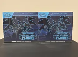 (2) Lot Pokemon Mega Evolutions ￼Phantasmal Flames ETB Box! Factory SEALED! - Image 1