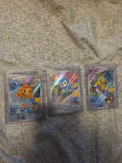 Pokemon First Partner-Turtwig 040, Chimchar 041, Piplup 042 Gen 4 - Image 1
