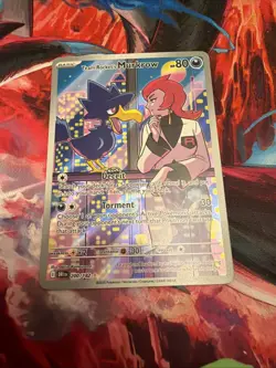 Pokemon Team Rocket's Murkrow 200/182 Sv10: Destined Rivals Holo - NM - Englisch - Image 2