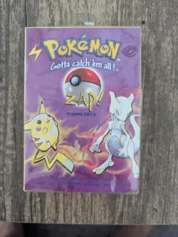 SEALED 1999 Pokemon Zap Base Set Theme Deck Wizards of The Coast, ShadowlessU 742818060189 - Image 1