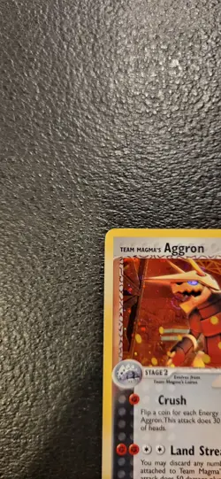 Pokemon Team Magma's Aggron Ex Team Magma vs. Team Aqua 7/95 Holo LP - Image 4