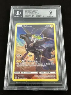 Pokemon Zekrom TG05/TG30 Brilliant Stars Trainer Gallery Holo Beckett BGS 9 MINT - Image 1