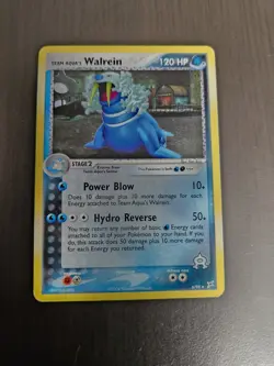 Pokemon TCG Team Aqua's Walrein 6/95 Team Magma vs Team Aqua Holo - Image 1