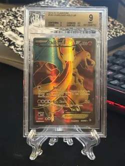 2014 Pokemon XY Flashfire #100 Charizard Ex FA BGS 9 MINT - Image 1