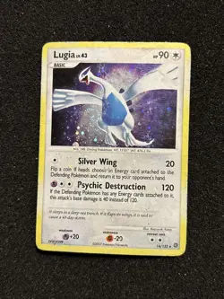 2007 Pokemon Lugia 14/132 Secret Wonders Holo-Rare SWIRL & HOLO BLEED HP/DMG - Image 4