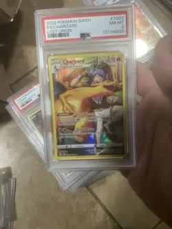 🔥Pokemon 2022 Lost Origin Charizard Full Art-TG03-Ultra Rare-PSA 8-Mint🔥 - Image 1