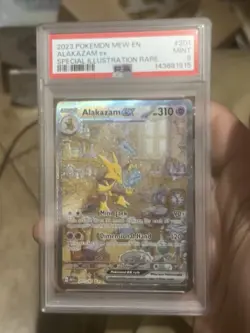 Alakazam EX 151 Special Illustration Rare SIR Pokemon TCG 201/165 PSA 9 English - Image 3