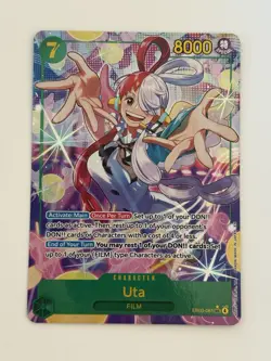 One Piece Card Game Uta EB03-061 Alt Art Secret Rare - Image 1