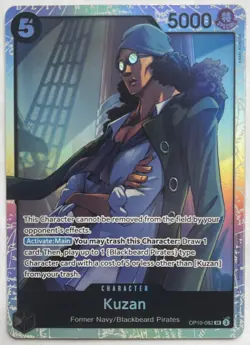 One Piece TCG - Kuzan OP10-082 Super Rare Foil English NEAR MINT 2025 - Image 1