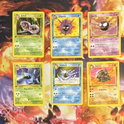 Pokemon Fossil 1st Edition common and uncommon lot cards 31-62 - Image 2