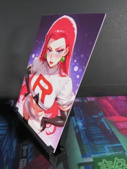 Jessie Team Rocket Pokemon Custom Art Card NM Anime Sexy Waifu Collectible - Image 2