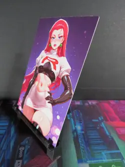 Jessie Team Rocket Pokemon Custom Art Card NM Anime Sexy Waifu Collectible - Image 2
