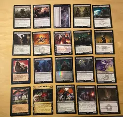 Magic The Gathering Lot Of 20 Black Cards Including Rares and Mythics NM - Image 1