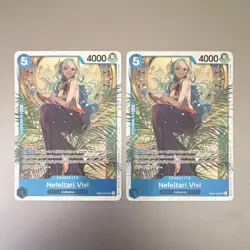 One Piece Card Game EB03 Nefeltari Vivi EB03-024 SR Super Rare Blocker Lot of 2 - Image 1