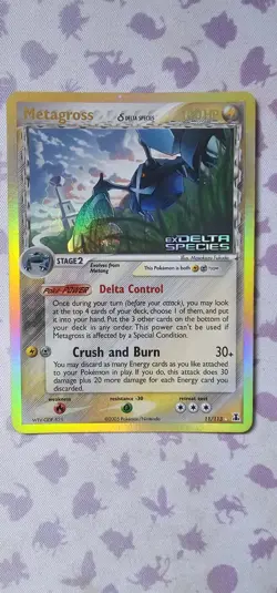 Metagross 11/113 EX Delta Species Reverse Holo Rare Stamped Pokemon Card 2005 - Image 1