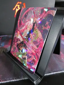 Mitsuri Kanroji Demon Slayer Art Card Holo Cracked Ice Anime CCG Collectible - Image 2