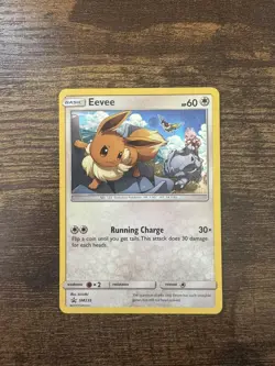 Eevee SM235 Black Star Promo Holo Pokemon Card Near Mint Condition - Image 1