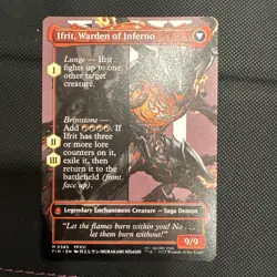 MTG Final Fantasy (alternate art) Borderless #385 Clive Ifrits Dominant - Image 2