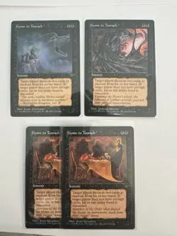 Hymn to Tourach - Magic The Gathering: Fallen Empires - Black 4 Card Lot - Image 1
