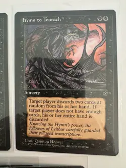 Hymn to Tourach - Magic The Gathering: Fallen Empires - Black 4 Card Lot - Image 3