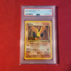 1999 Pokemon Fossil Moltres #12/62 PSA 1 Poor - Image 1