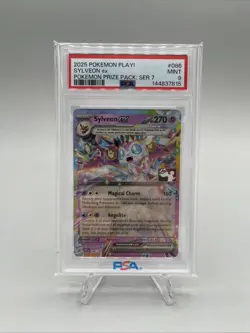 Pokemon TCG Prize Pack Series 7 Sylveon Ex Stamped PSA 9 #086 - Image 1
