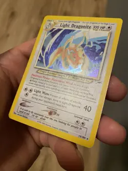 Pokemon Light Dragonite Neo Destiny Holo Rare NM 14/105 Unlimited English - Image 4