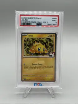 Pokemon TCG Prize Pack Series 7 Joltik Stamped PSA 9 #050/142 - Image 1