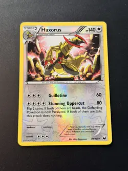 Haxorus - 89/108 - Dark Explorers Reverse Holo Rare Pokemon TCG MP - Image 1