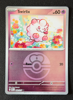 Swirlix 093/217 Love Ball Reverse Holo Pokemon TCG Ascended Heroes ENG NM - Image 1