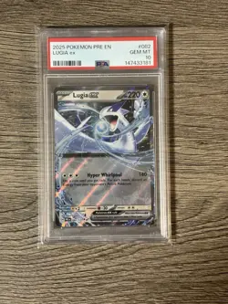 2025 POKEMON PRE EN-PRISMATIC EVOLUTIONS #082 LUGIA EX PSA 10 - Image 1