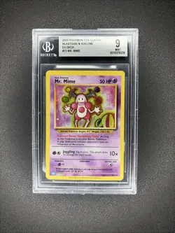 Mr. Mime Pokemon 2023 Blastoise & Suicune EX Deck 013/034 Holo BGS 9 Mint - Image 1