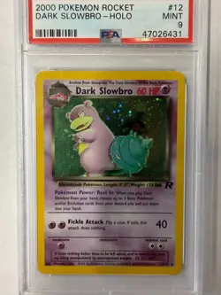Dark Slowbro 12/82 - 2000 Pokemon Rocket Holo - PSA 9 - Image 1