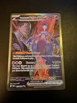 Pokemon Team Rocket's Mewtwo EX 231/182 Sv10 Destined Rivals SIR Holo 280HP - Image 1