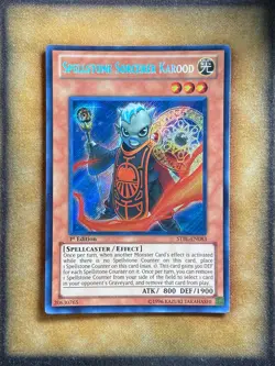 Yugioh Spellstone Sorcerer Karood STBL-EN083 Secret Rare 1st Ed NM - Image 1