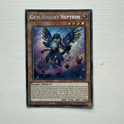 Yugioh! Gem-Knight Nepyrim BLMM-EN021 Secret Rare 1st Edition NM - Image 1