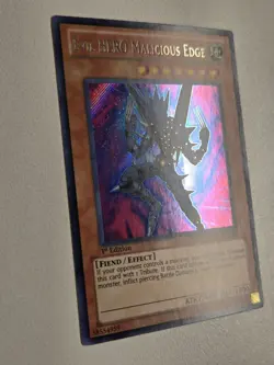 Evil Hero Malicious Edge LCGX-EN029 Secret Rare Yugioh 1st Edition Mint - Image 3
