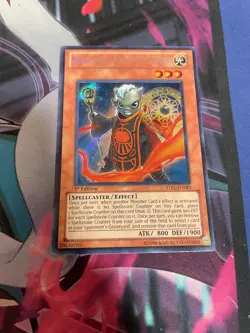 YUGIOH - SPELLSTONE SORCERER KAROOD - SECRET RARE - STBL - 1ST ED - NM - Image 1