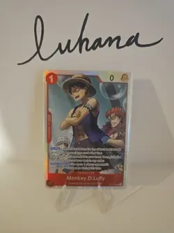 Monkey D Luffy OP14-013 SR Azure Sea’s Seven Super Rare One Piece - Image 1