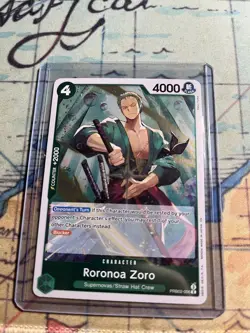 Bandai One Piece Roronoa Zoro PRB02-006 Premium Booster Foil Rare Blocker 4000 … - Image 1