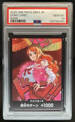 2025 One Piece Carrying On His Will Japanese Nami Don!! Card PSA 10 GEM MINT - Image 1