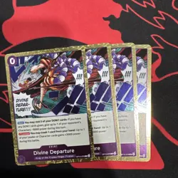 4x Divine Departure OP13-076 One Piece Carrying on His Will English X4 PLAYSET - Image 1