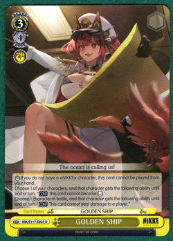 Golden Ship - Goddess of Victory: NIKKE NIK/S117-E025 U - Weiss Schwarz TCG Card - Image 1