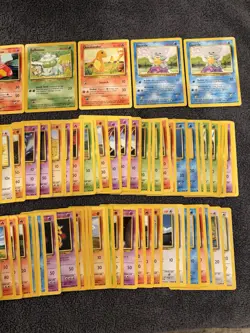 1999 Pokemon Base Set Lot - 100 Cards - Vintage - Pikachu + 2 Rares - NM/LP [#3] - Image 3