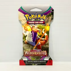 1x Paldea Evolved - Scarlet & Violet Sealed Pokemon Card Sleeved Booster Pack - Image 1