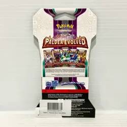 1x Paldea Evolved - Scarlet & Violet Sealed Pokemon Card Sleeved Booster Pack - Image 2