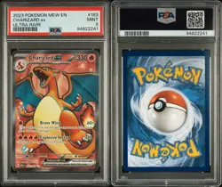 Pokemon TCG Charizard EX 183/165 Scarlet & Violet 151 Card English Edition PSA 9 - Image 3