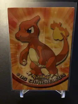 POKEMON Topps Card #5 CHARMELEON Non Holo Blue Logo LP - Image 1