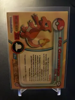 POKEMON Topps Card #5 CHARMELEON Non Holo Blue Logo LP - Image 2